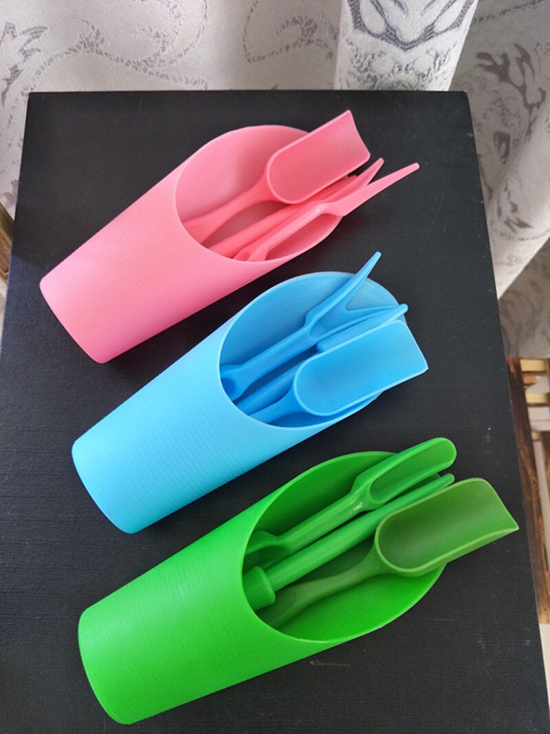 4Pcs Zaaien Vetplanten Transplantatie Zaailingen Geplant Tool Bonsai Meststof Boren Apparaat Tuin Planter Kit Accessoires