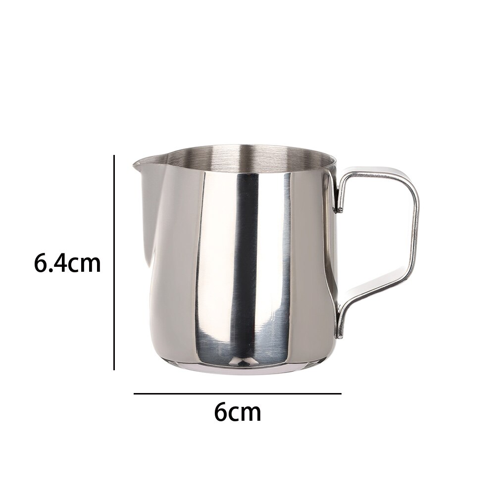 150ml roestvrijstalen zilveren ambachtelijke latte espresso koffie melkopschuimkan fles beker