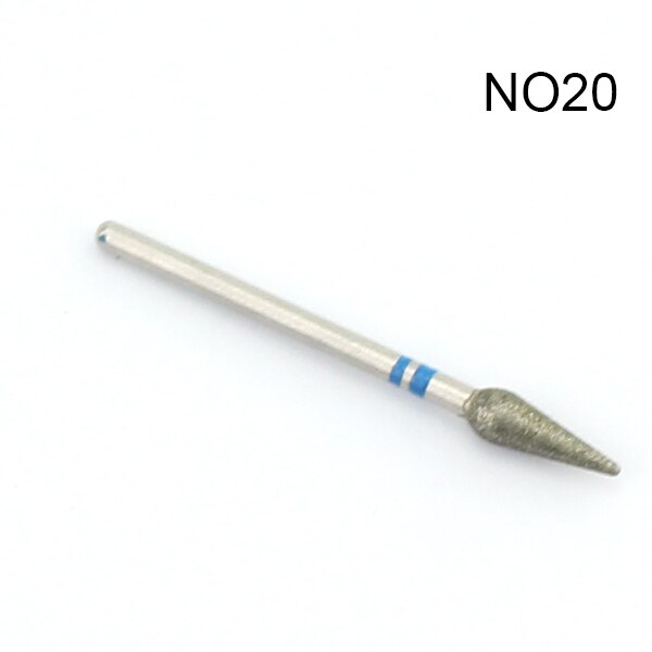 1pcs Milling Cutter Diamond Nail Drill Rotary Bits Milling Cutter For Manicure Burr Cuticle Clean Drill Bit Electric Cutter: NO20