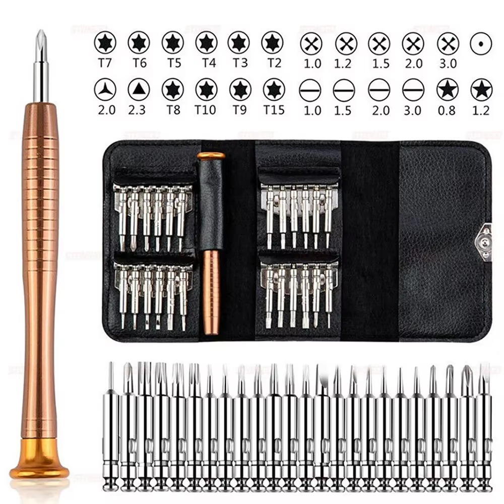Precision Screwdriver Set, Laptop Tool Kit, 152/25 in 1 Computer Screwdriver Repair Kit T5 T6 Torx Screwdriver: Red