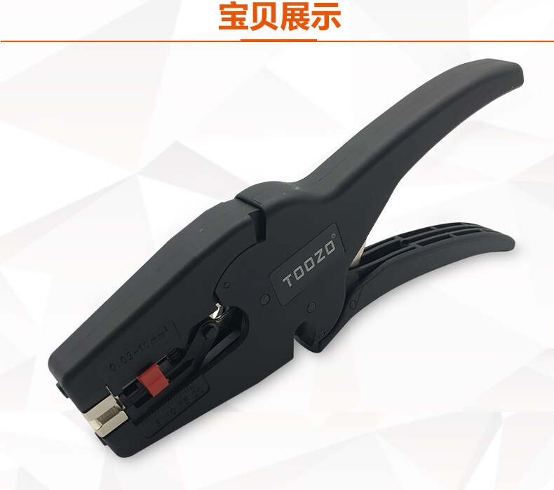 Self-Adjusting insulation Wire Stripper range 0.03-10mm2 With wire stripping Cutter Range 0.03-10mm Flat Nose: Default Title