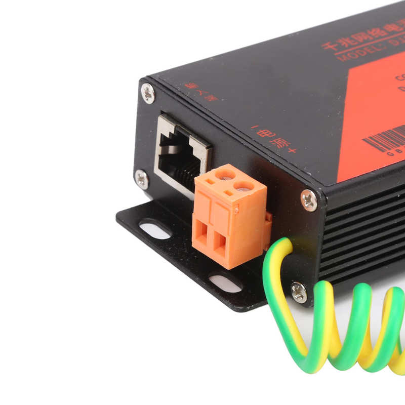 CCTV System Surge Suppressor POE Arrester Protector Gigabit Power Protection