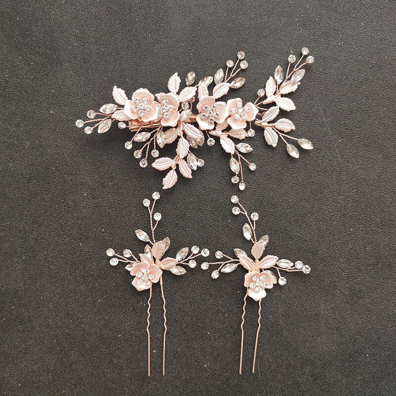 Slbridal handgemaakte oostenrijkse kristal bruids haarspeldjes haarspeldjes haarspeldjes bruidsmeisjes sieradensets