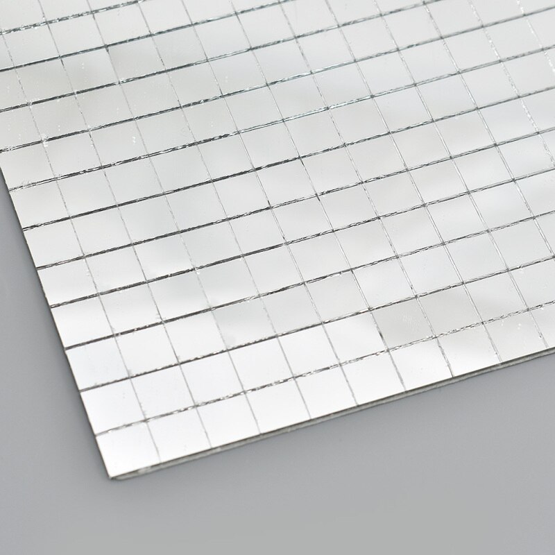10mm Zelfklevende Real Glas Spiegel Mozaïek Tegels Voor DIY Ambachten Home Decoratie Materialen