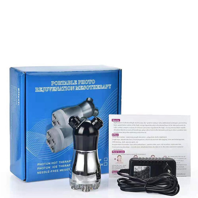 Needle-free beauty plastic instrument RF import LED photon micro-current facial beauty instrument skin rejuvenation and face-lif: Default Title