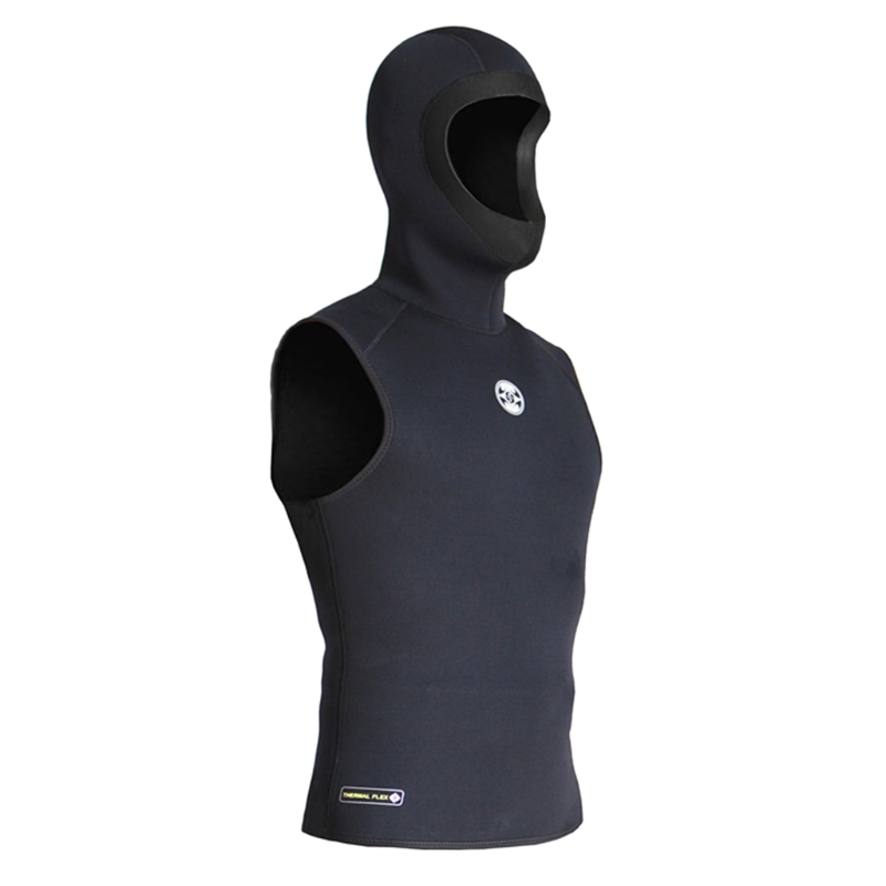 Zwarte Mannen Vrouwen 2mm Neopreen Wetsuit Vest Top Shirt Jas