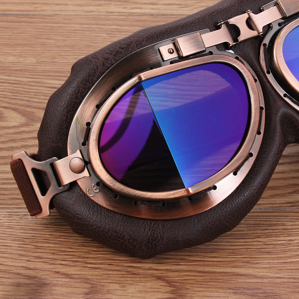 Retro Pilot Goggles Motor Protective Gears Glasses Eye Protection For Motorcycle Cruiser Cafe Scooter Motorcycle Accessories