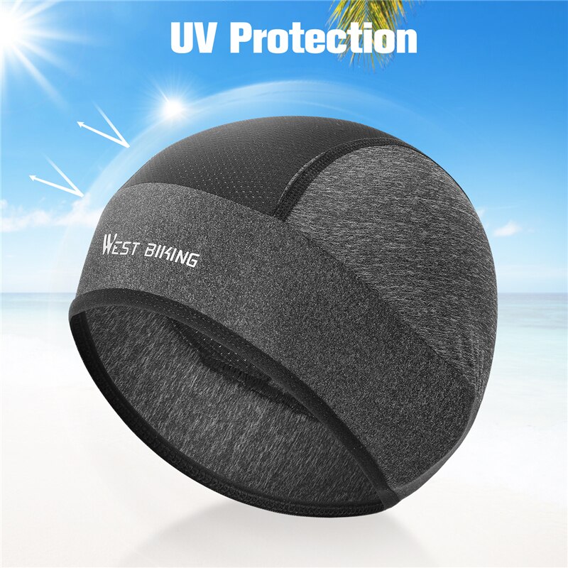 WEST BIKING Bicycle Caps Women Men Summer Ice Silk Helmet Liner MTB Bike Hats Outdoor Sports Sun Protection Hiking Cycling Caps