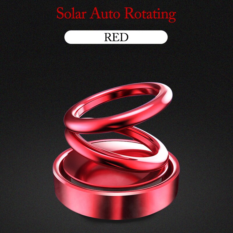 Auto Luchtverfrisser Solar Auto Parfum Geur Auto Rotatie Auto-Stijl Auto Aromatherapie Aroma Auto Accessoires Interieur: solar auto red