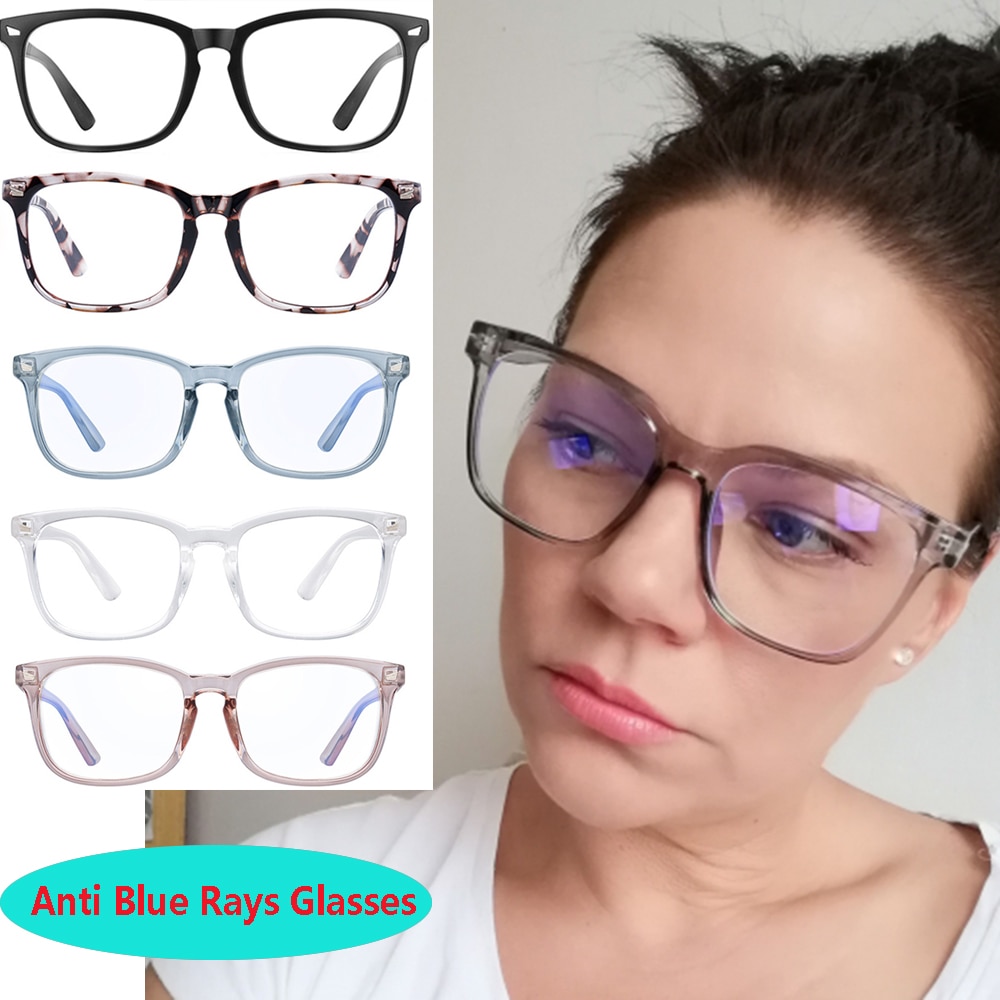 Unisex Anti Blue Rays Computer Glasses Women Blue Light Coating Gaming Glasses Men Unisex Harmful Light Blocking Eyewear Glasses