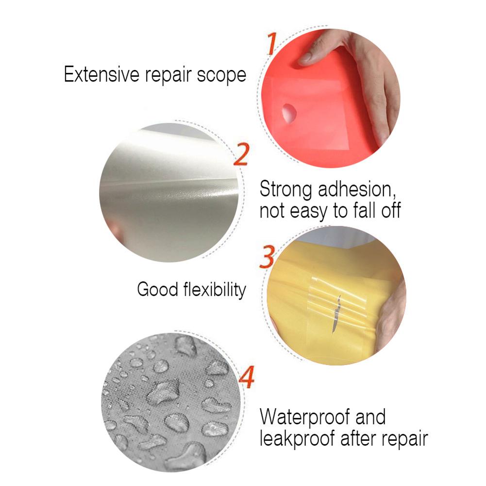 Parche de reparación de piscina inflable 30 uds, parches autoadhesivos impermeables, cinta para accesorios de piscinas de barcos inflables