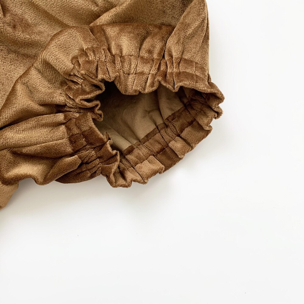 2020 bambino Bloomer del bambino di Autunno Ragazze di Inverno di Velluto Copertura Del Pannolino Appena Nato Soild Lanterna Shorts Infantile Della Principessa Fiocco di Vendita Al Dettaglio Bloomer
