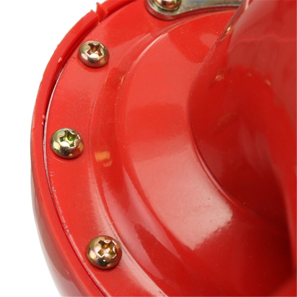 Klaxon à Air électrique 12V 200DB | Rouge, sonore rageant, voiture Air escargot Bull, Super bruyant, pour moto camion