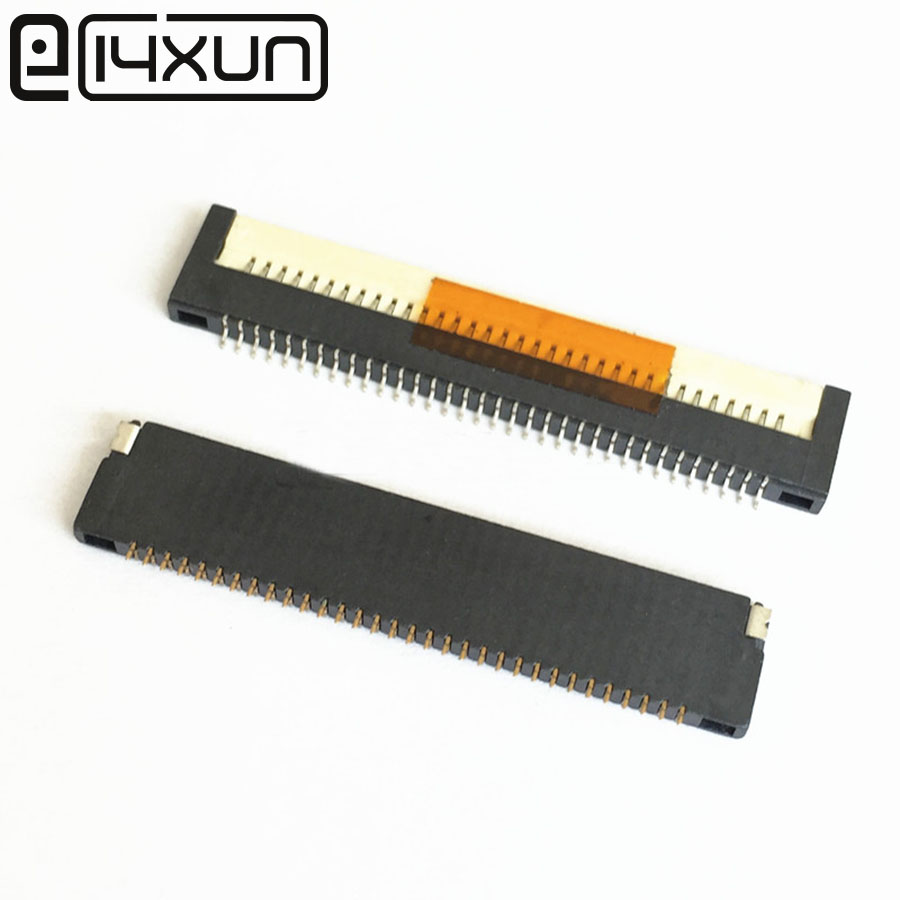 Conector de cable plano FPC FFC, 2 unidades por lote, Conector de 0,8mm de inclinación 26/30/32/34 pines para interfaz de teclado de portátil
