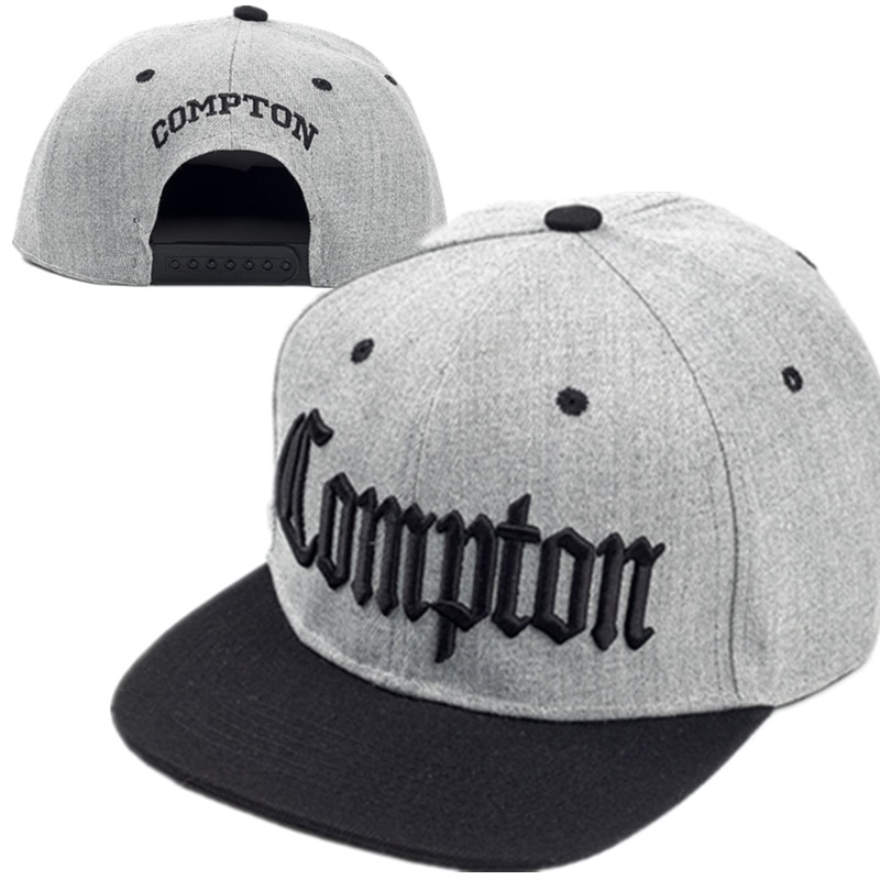 COMPTON embroidery Baseball Cap Hip Hop Snapback caps flat sport Hat For Unisex Adjustable dad hats