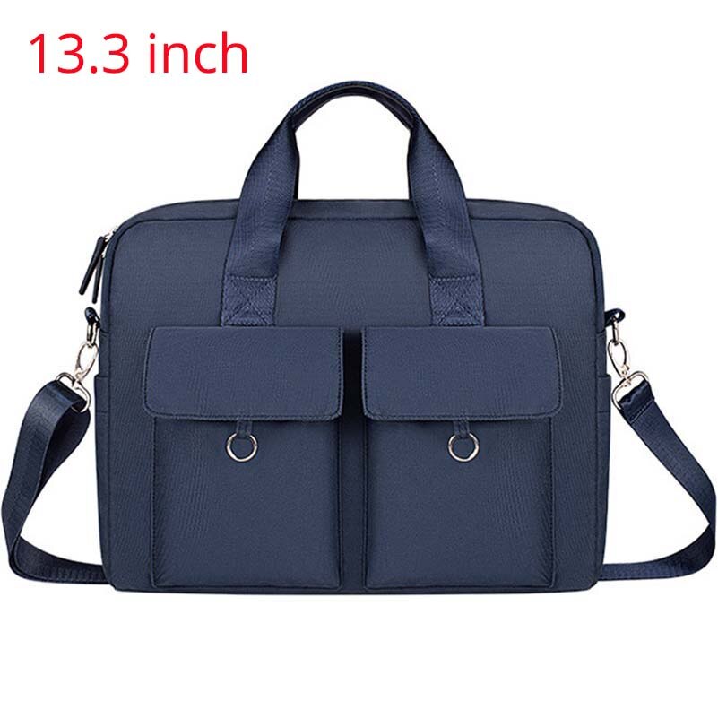 Multi-Pocket Laptop Bag For Women Men Computer Shoulder Crossbody Handbag Briefcase Bags For Documents Man'S Travel Business Bag: navy 13