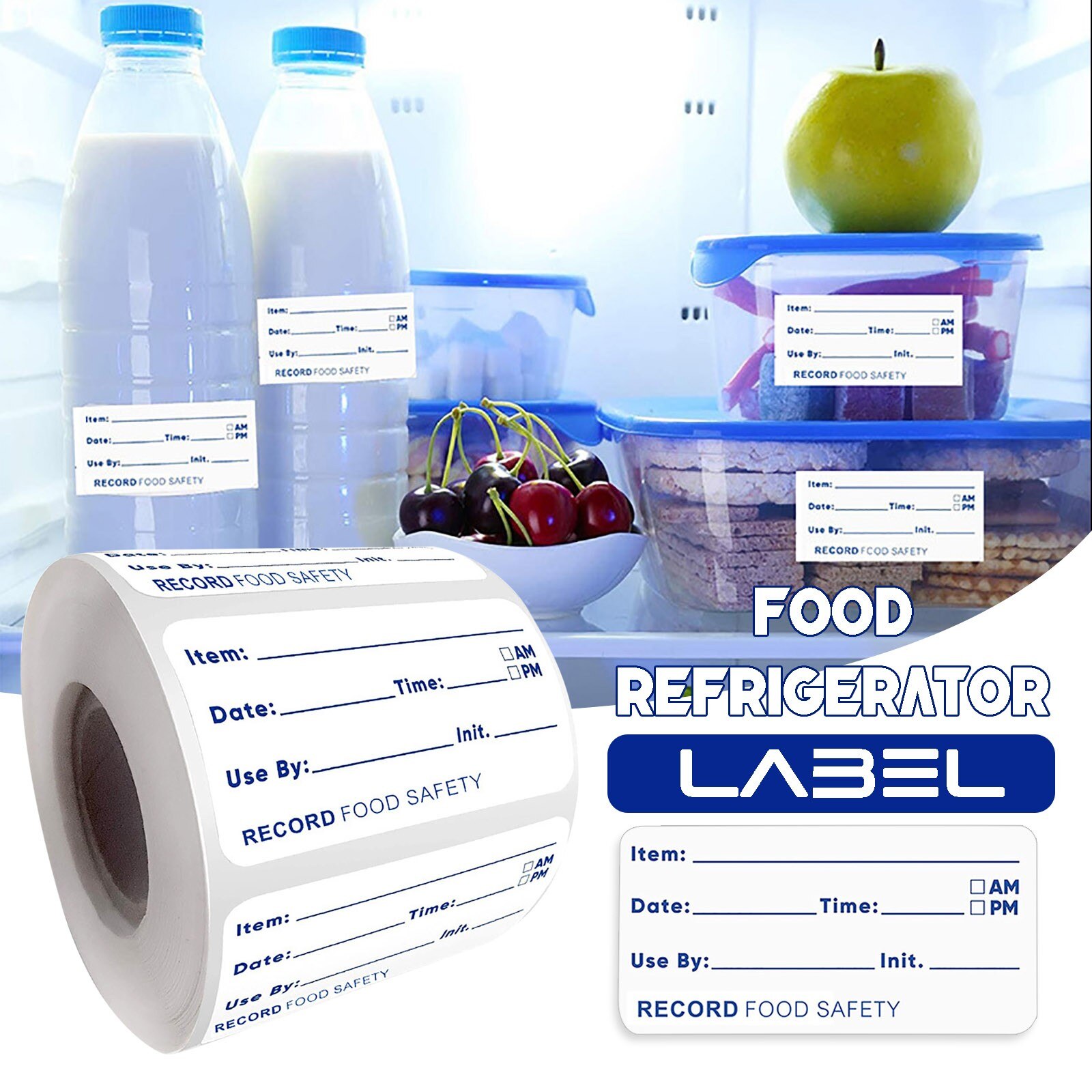 Food Labels Stickers For Waterproof Writing Stickers For Food Box Storage Box Stationery Seal Fridge And Its Expiration Date P5