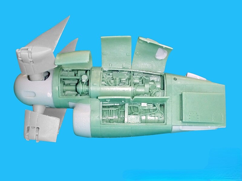 1/72 Scale Die-cast Resin Doll Model Assembly Kit Aircraft Model Modified Parts V-22 Osprey Resin Engine