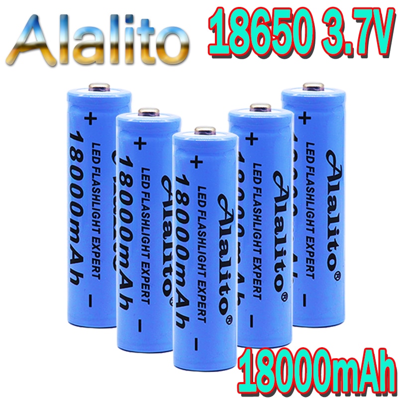 18650 Li-Ion battery 18000mah rechargeable battery 3.7V for LED flashlight flashlight or electronic devices batteria