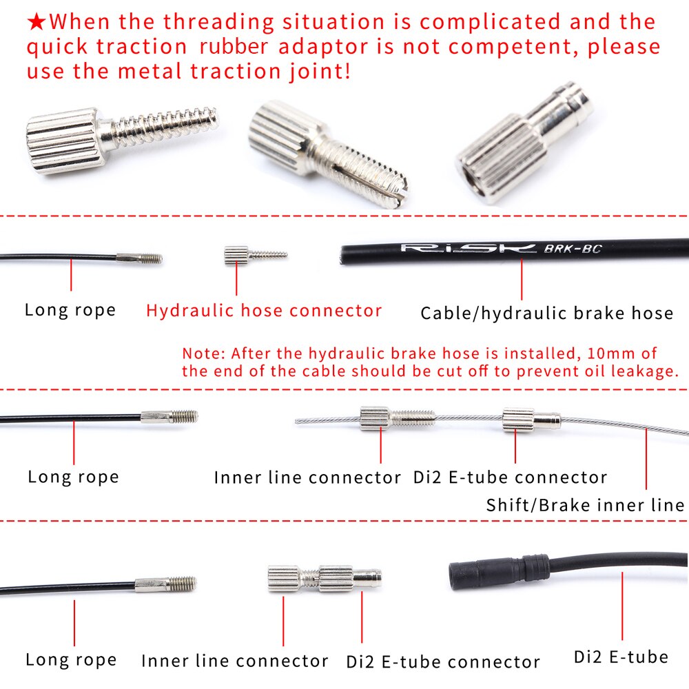 Bike Internal Cable Routing Tool Steel Bike Replaceable Wire Shifter For Mountain Road Bike Internal Cable Routing Tool Bicycle