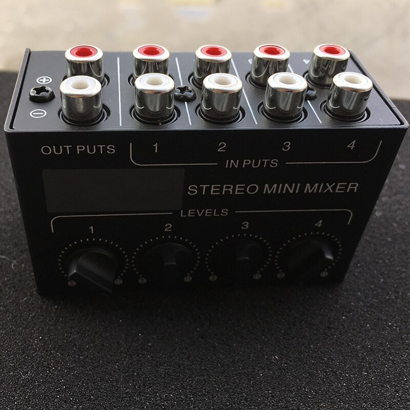 Cx400 mini stereo rca 4- kanals passiv mikser liten mikser mikser stereo dispenser til bo og studio