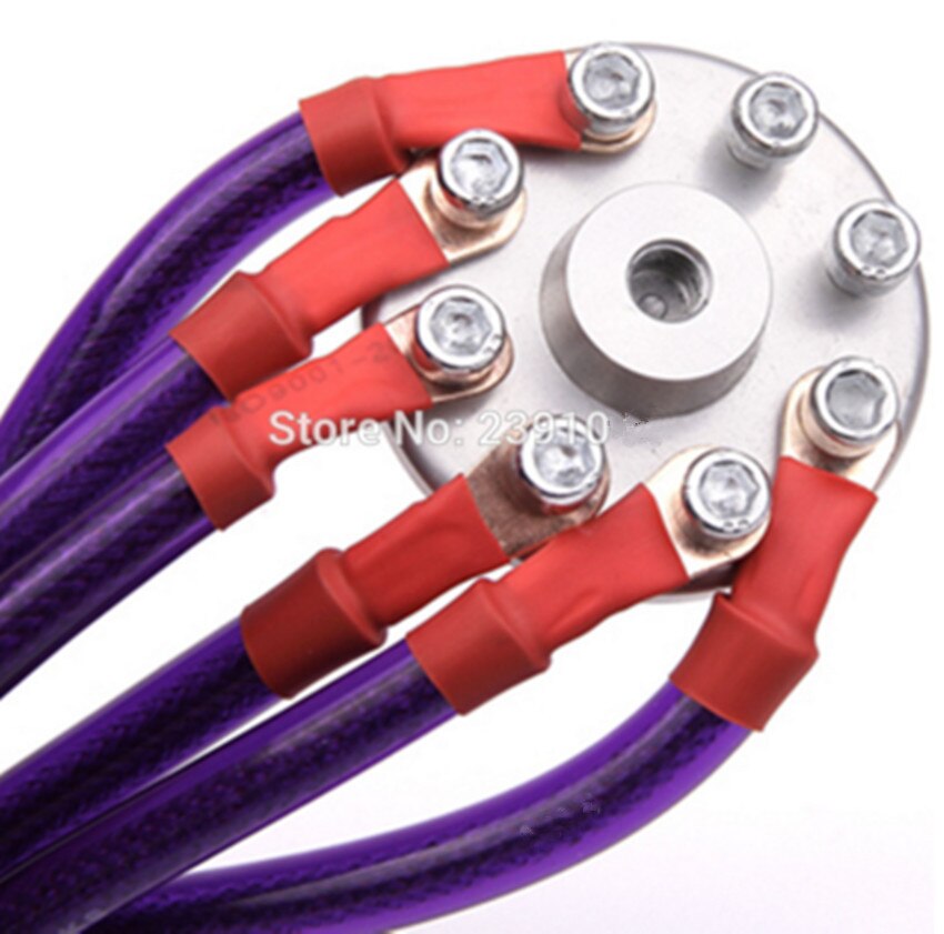 Racing universal Grounding Cable Wire Kit For Universal Car Earth System Grounding Cable Purple 6 point
