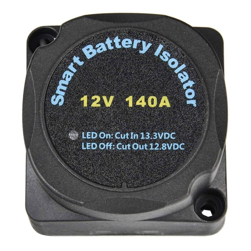 Relè sensibile alla tensione 12V 140Amp relè di ricarica automatico a doppia batteria doppio isolatore di batteria intelligente: Default Title
