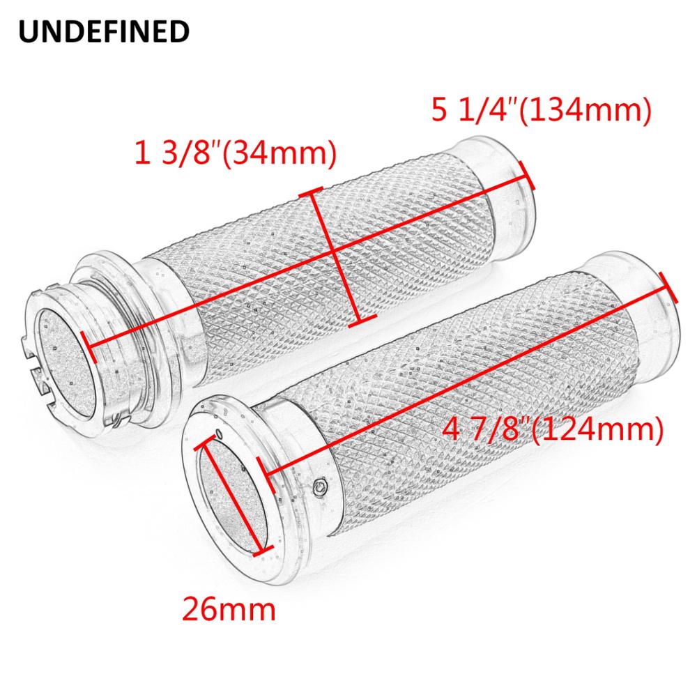 Motorrad Hand Griffe 1 Zoll 25mm Lenker Griffe Gummi Schwarz für Harley Touring Road King Softail Bobber Cafe Racer universal