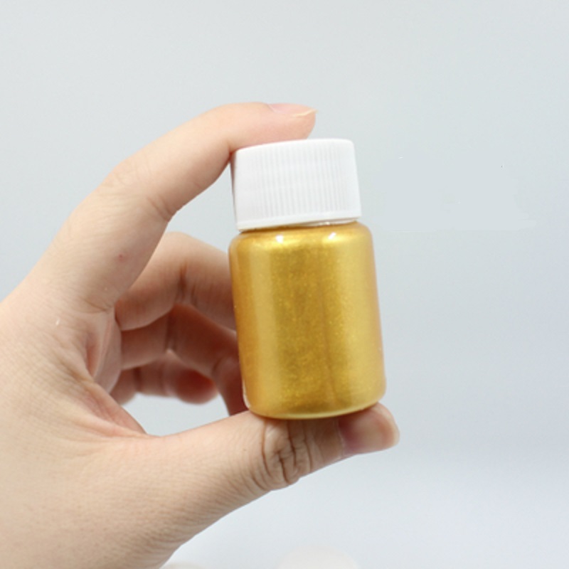 Tragbare Kleine Paket Gold Pigment Anfänger Acryl Farbe Ergänzende Malerei 25 ML