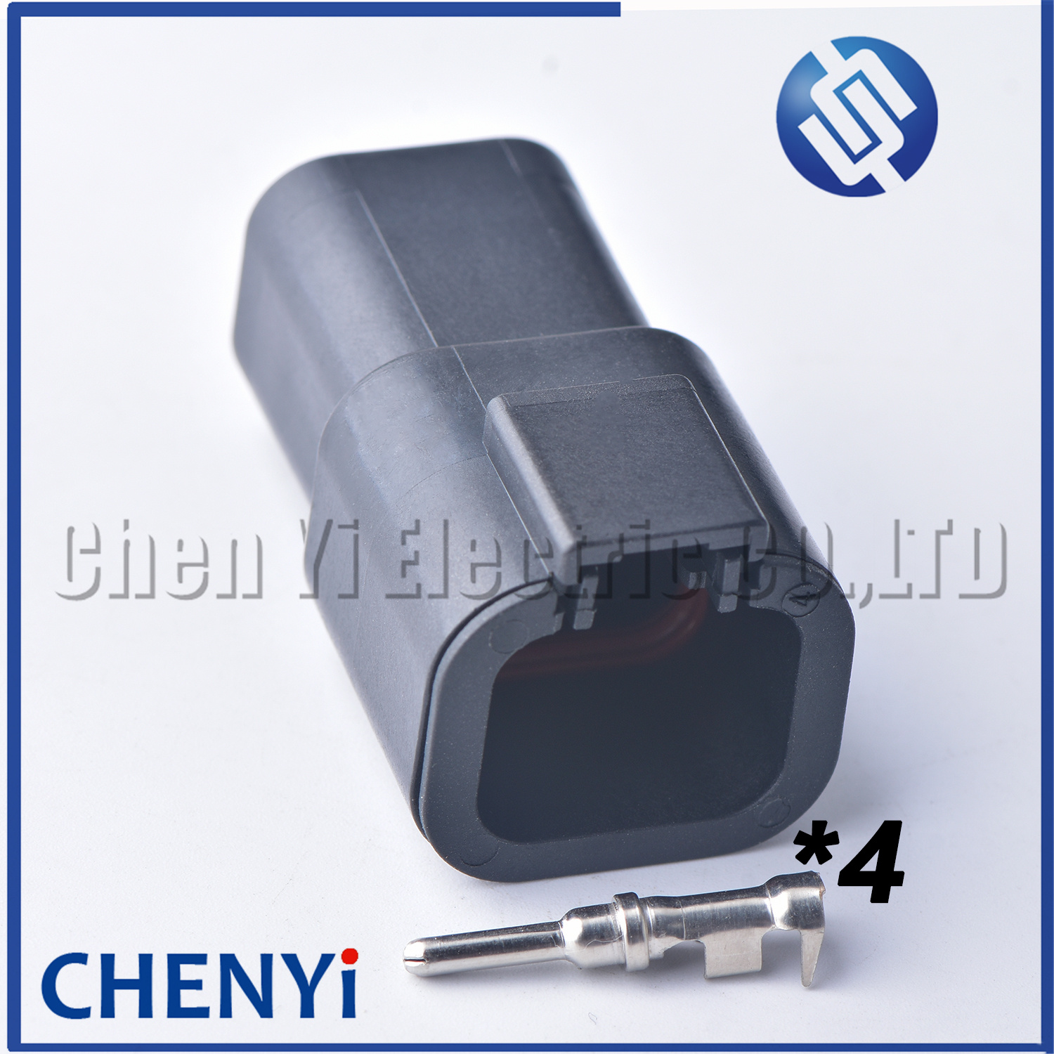 Black DTP series 4 Pin Male Female Automotive Waterproof Connector Plug DTP06-4S DTP04-4P For cummins ECM Power Connector Module: Dark Grey