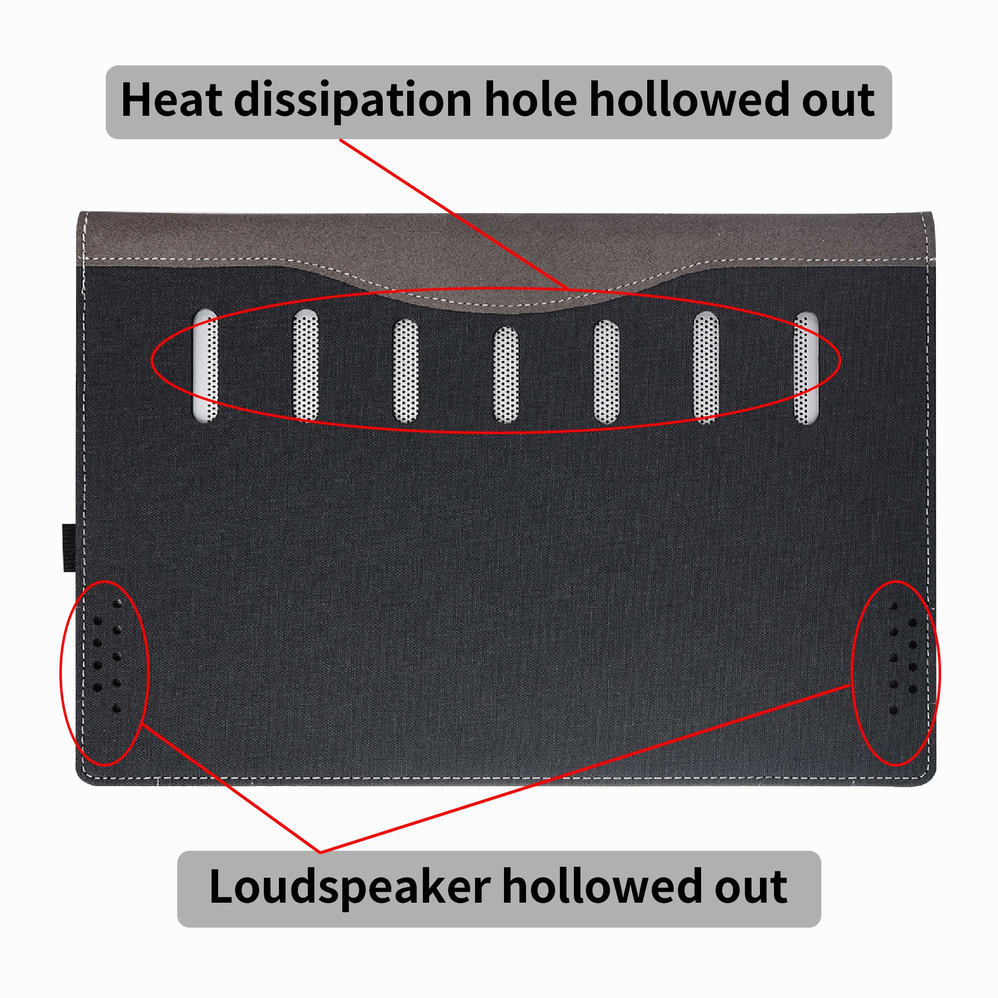 Hülle für HP Pavillon x360 Cabrio, Modell 14-ek, Serie 35,6 cm (14 Zoll), Laptop-Hülle, unisex, tragbar, PU-Leder, Schutzhülle,