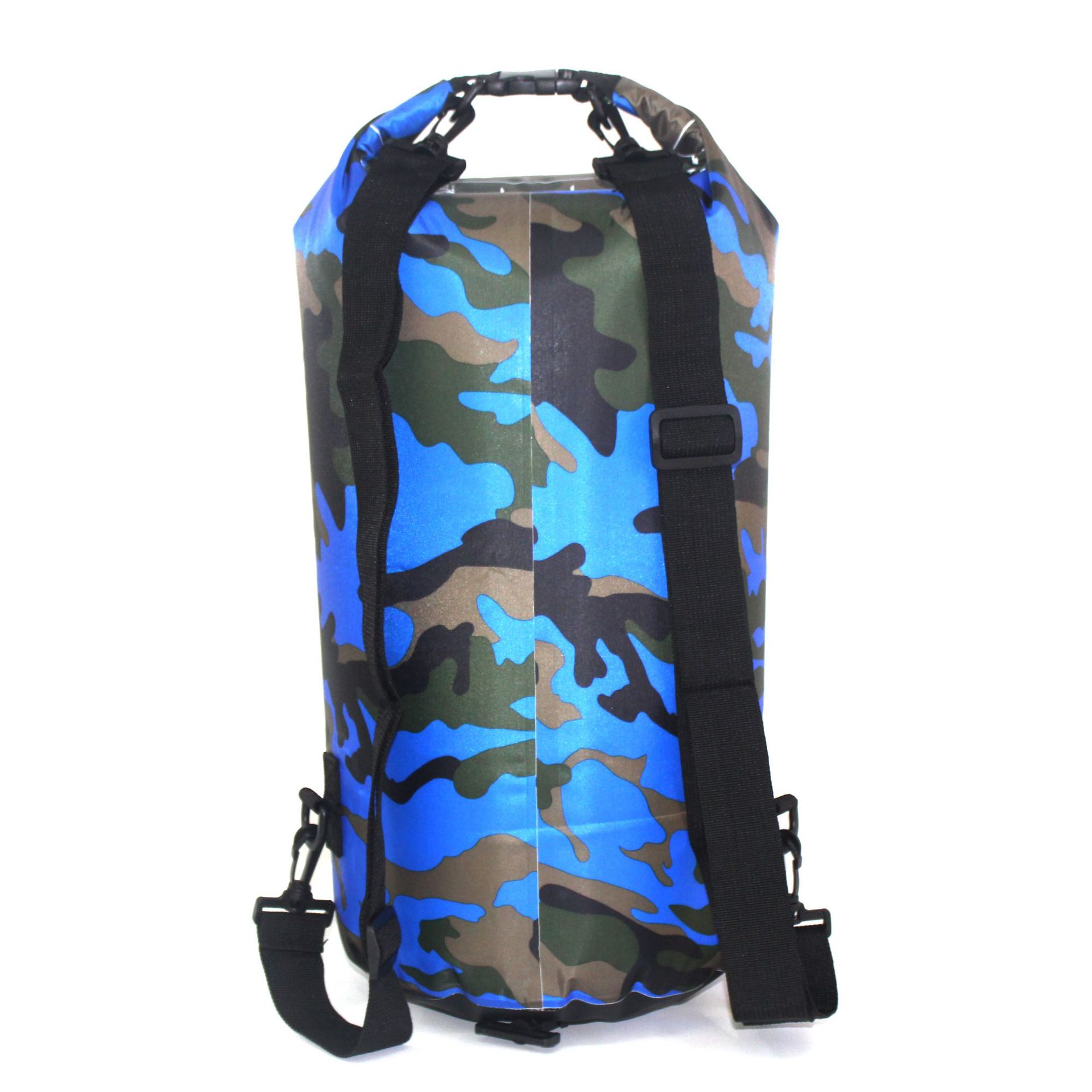 Bolsa de natación resistente al agua 2l 5l 10l 15l 20l 30l saco seco colores de camuflaje canotaje de pesca Kayaking almacenamiento a la deriva Rafting bolsa