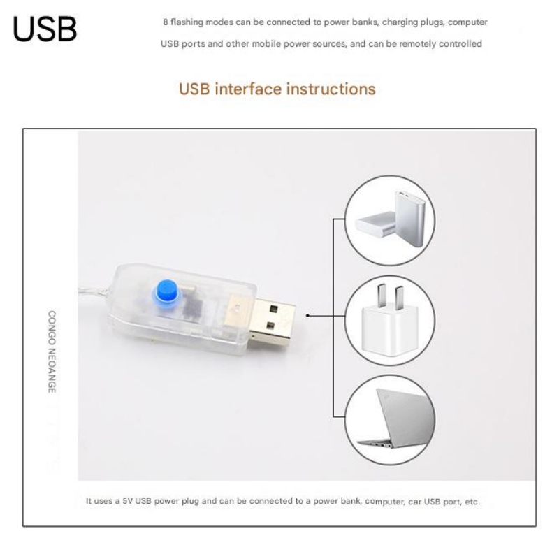 Weihnachtsmann-Leiter, LED-Farblichter, USB-Lichterkette für Höhle Innen- und Außenbereich, Weihnachtsdekoration, Lichter mit festlicher Atmosphäbetreffend