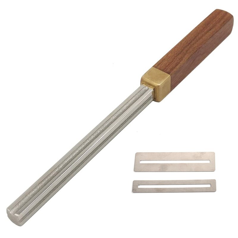 Lime de couronne de frettes de guitare, lime de bord de frette, outil arrondi d&#39;extrémité de frette, fente et lime à trois rayons, outils de frettes de guitare multifonctions