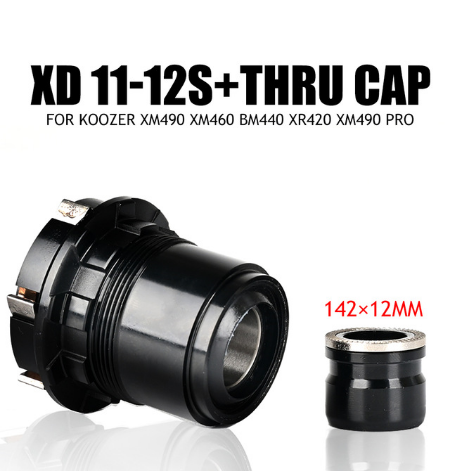 Koozer – Micro Spline 12S freehub XM490 BM440 PRO, 8, 9, 10, 11 vitesses XD: XM490 XD THRU