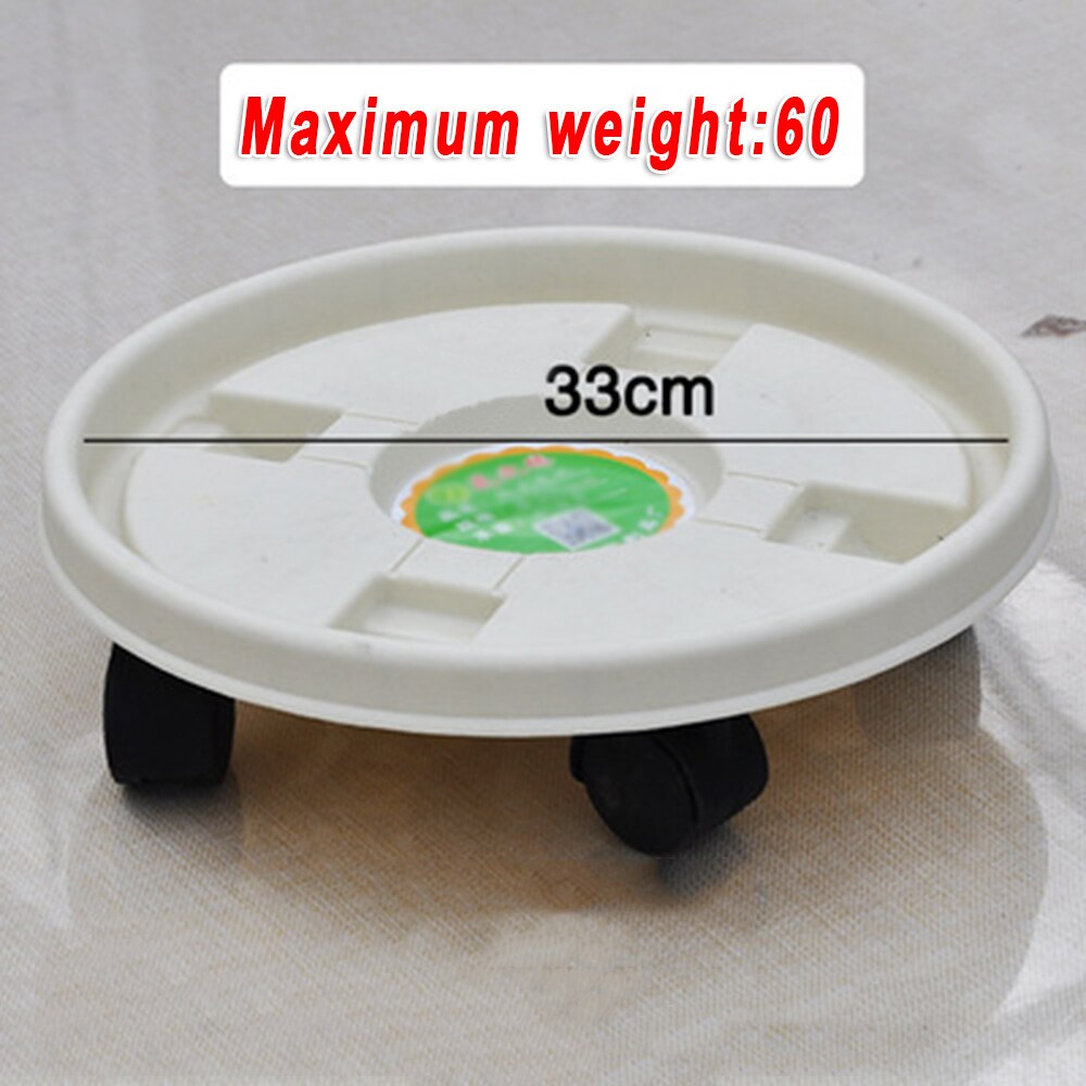 Resin Plant Stand Tray With Wheels Movable Planter Flower Pot Base Home Garden Fixing And Disassemble: 4