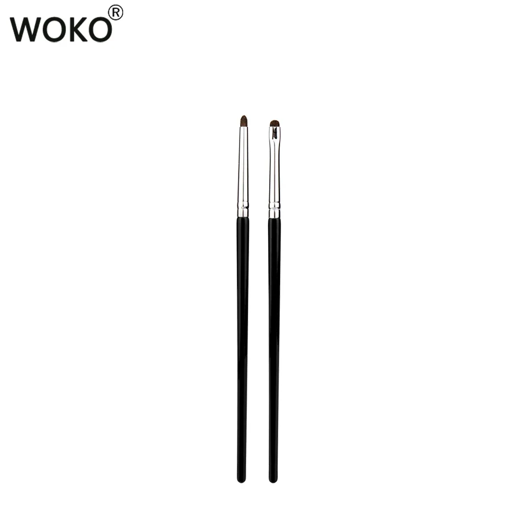 Pequeños pinceles de maquillaje Smoky Liner, delineador de ojos, brocha para difuminar, brocha de maquillaje para difuminar, pelo de caballo, sombra de ojos, brocha para difuminar