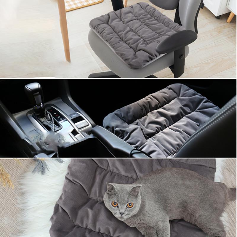 Cojín de calefacción eléctrica USB para coche y mascota, almohadilla calentadora de invierno, manta eléctrica para gato y perro, temperatura ajustable tipo C