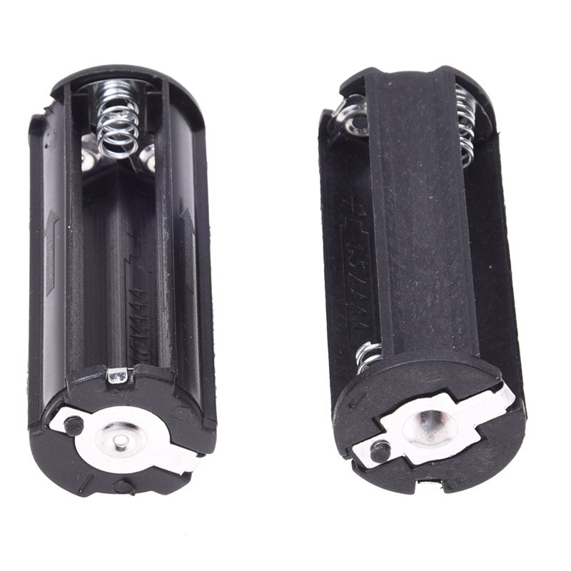 2Pcs Black Battery Holder for 3 x 1.5V AAA Batteries Flashlight Torch: Default Title