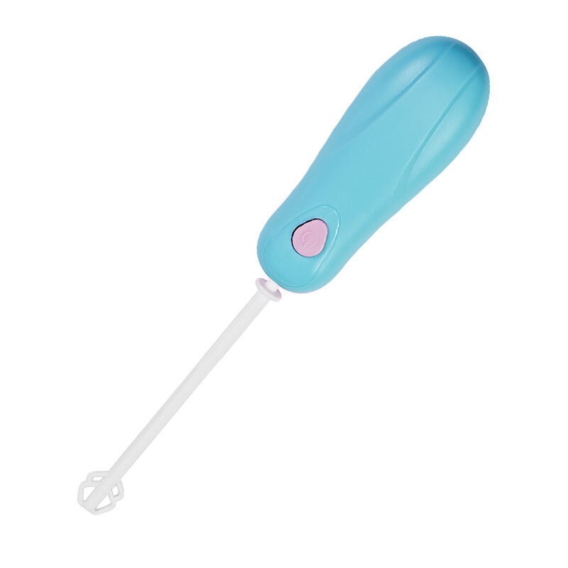 Mini Milk Blender Milk Powder Blender Portable Handheld Electric Milk Frother Whisk Blender Blender Household Baby Feeding: Blue