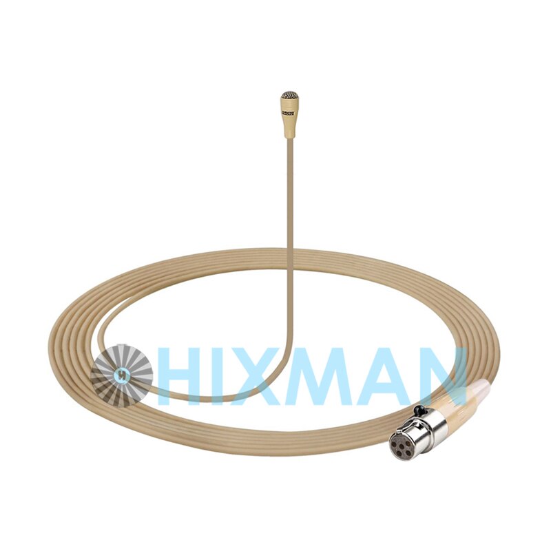 HIXMAN LB1-SM UniDirectional Lav Lavalier Lapel Condenser Microphone For Lectrosonics SM LM UM Series Wireless Transmitter