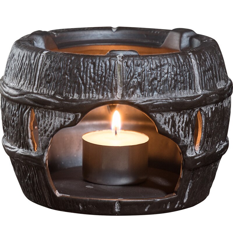 Japońska świeca izolacja podstawa grzewcza retro kamionka herbata cieplej dzbanek ceramiczny podgrzewacz gotowana herbata kwiatowa żaroodporna woda