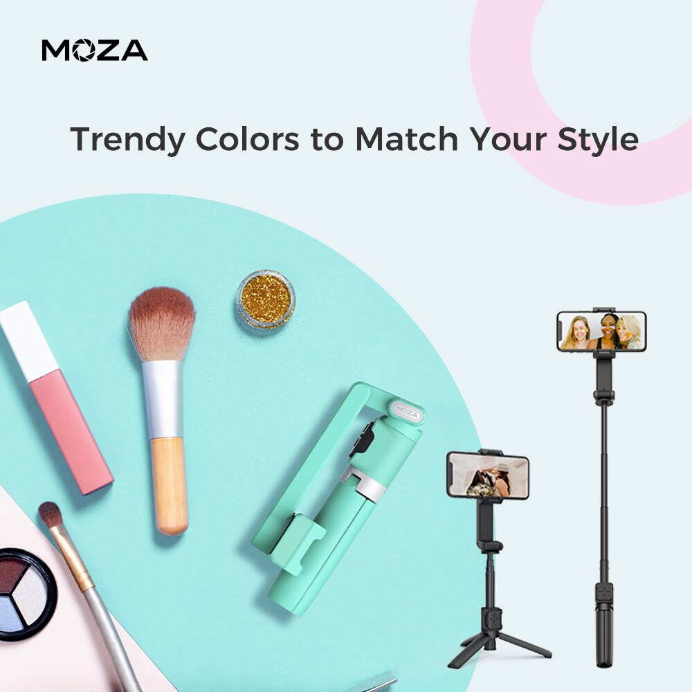 MOZA NANO SE Selfie Stick Stabilizer Portable Extension Handheld Gimbal for iPhone Samsung Huawei Phone for Vlog Travel Shooting