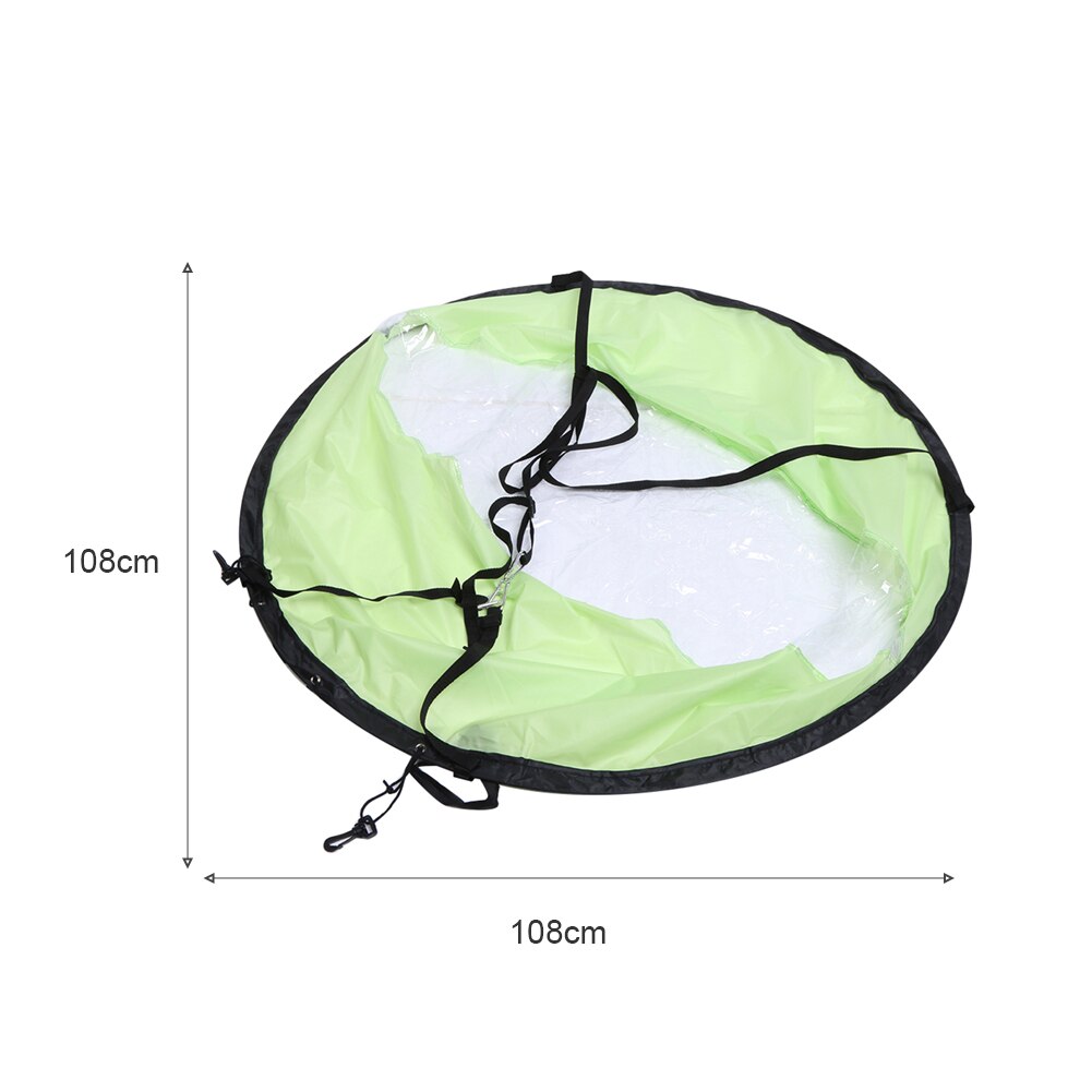 Vela de viento plegable para Kayak, accesorio transparente para barco, remo, ventana,