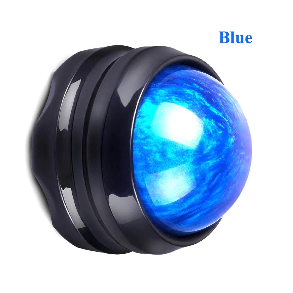 Massage roller ball massager kropsterapi fod ryg talje hofte relaxer stress release muskel afslapning fitness udstyr: Blå