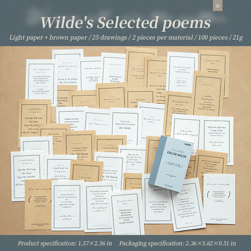 Yoofun-Mini libro de poemas , 100 hojas, Vintage, bonitos blocs de notas, álbum de recortes, Collage, diario basura, papeles de Material de decoración: Gris claro
