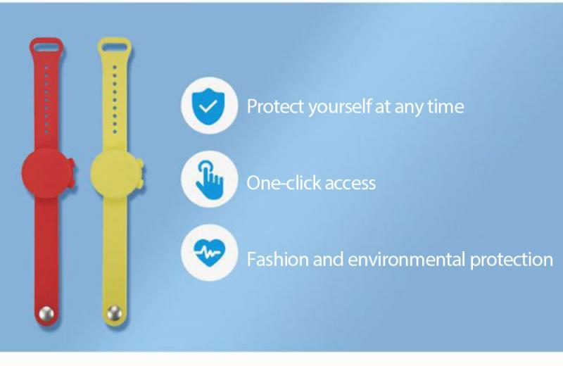 Bracelet en Silicone distributeur de désinfectant pour les mains, sous-emballage, pompe distributrice de désinfectant pour les mains