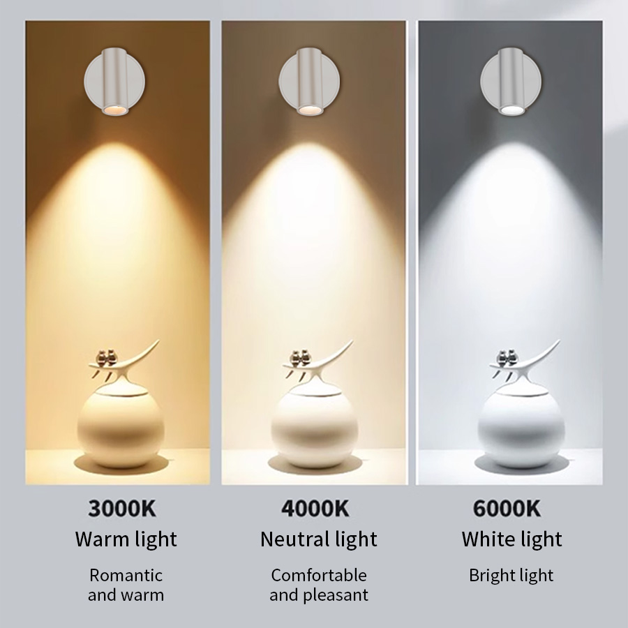 LED-licht Magnetische oplaadbare wandlamp Spotlight Draadloos Geen punch leeslamp met aanraakschakelaar Dimbare bedlamp