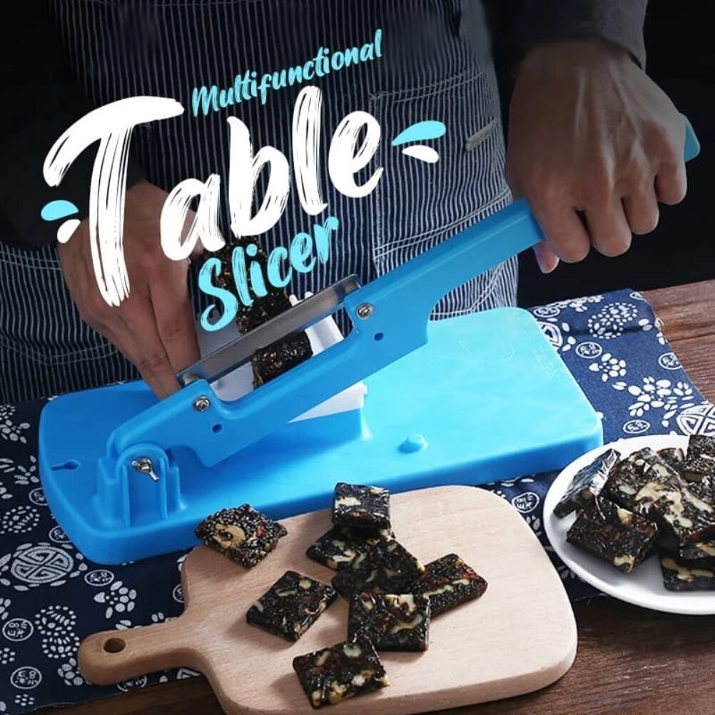 Portable Table Cutting Slicers Multifunctional Manual Cutter Machine for Ejiao Rice Cake Kitchen Stainless Steel Slicer