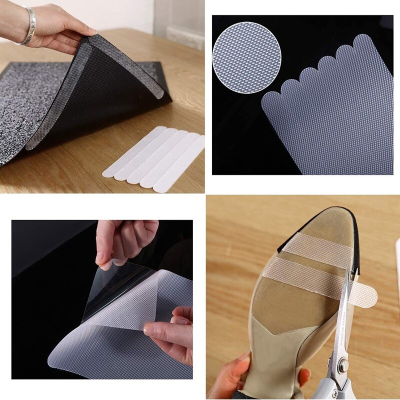 Tiras antideslizantes de seguridad para ducha, pegatinas antideslizantes para bañera, cinta antideslizante para escalera de 7,87 pulgadas, 10 Uds.